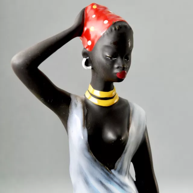 + CORTENDORF 1950 Figurine africaine mod. 1117 Mid-Century