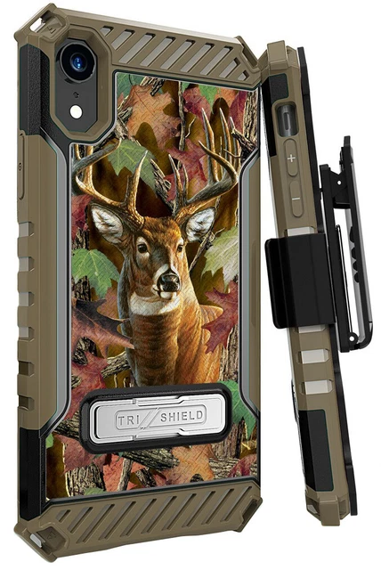Venado de Cola Blanca Ciervo Outdoor Camuflaje Funda + con Clip para Cinturón