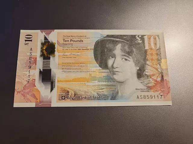 10 Pfund Schottland Polymer Banknote 2016, Zustand II-III