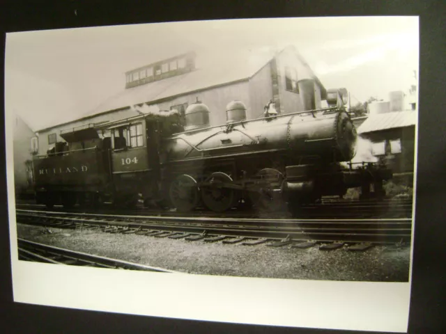 Vintage Original 17.8cm X 12.7cm Zug Foto Dampflokomotive 104 Rutland