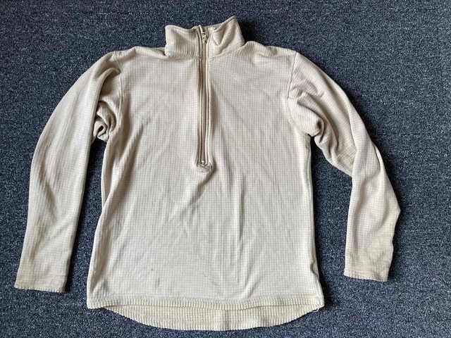 USGI GEN III Level 2  Coyote ECWCS Polartec L2 Waffle Shirt MEDIUM REG