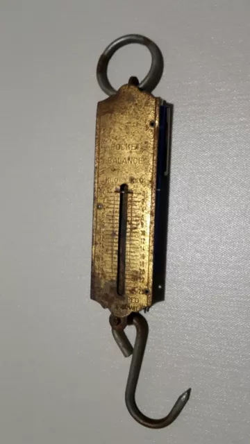 alte Federzugwaage Wildwaage Jagd Pocket Balance Feder Zug Waage Germany