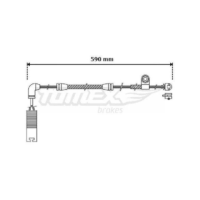 1x TOMEX Brakes Warnkontakt, Bremsbelagverschleiß TX30-37 173624121 vorne