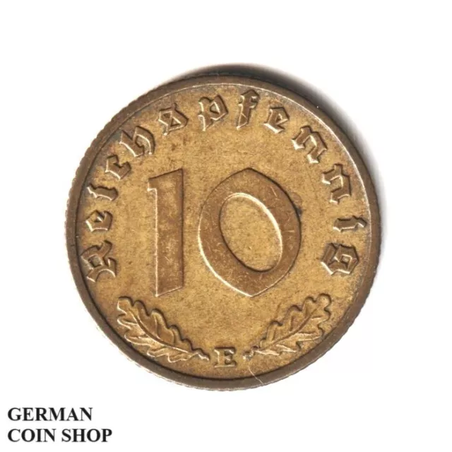 Deutschland Drittes Reich Deutsches Reich - 10 Reichspfennig 1939 E - SELTEN