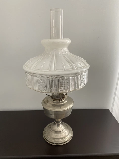 Vintage Aladdin Oil Lamp Model 12 With Shade- No Reserve