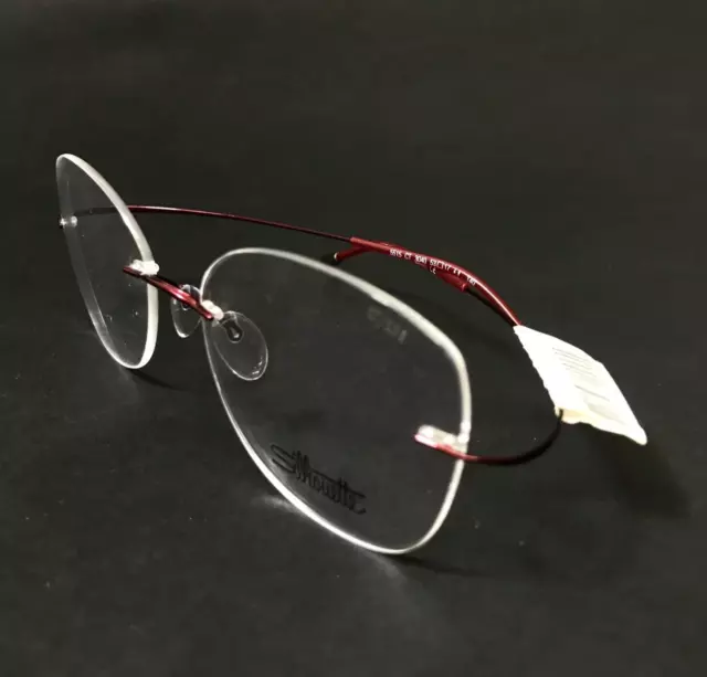 Silhouette Eyeglasses Frames 5515 CT 3040 Titan Minimal Art TMA Wine 53-17-140 3