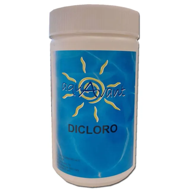 Aquavant Dicloro 1 kg Cloro Rapido Granulare in Polvere 56% x Trattamenti Shock