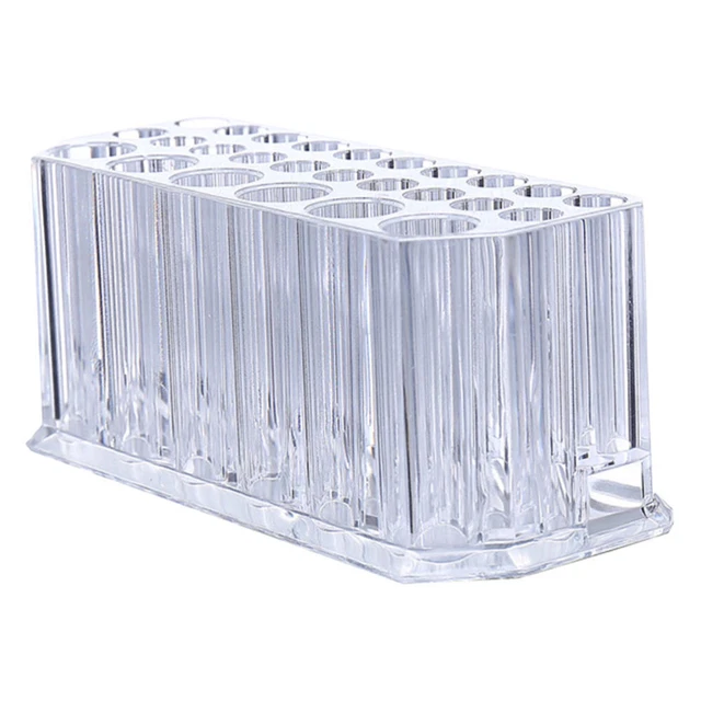 Almacenamiento de pincel recipiente transparente organizador de lápiz labial contenedor de lápiz P.s