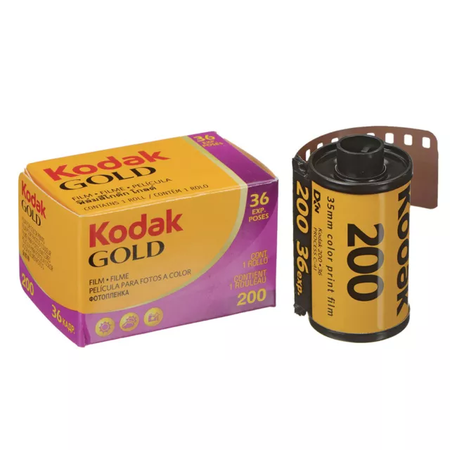 Kodak GOLD 200 Color Negative Film 35mm Roll Film, 36 Exposures / EXP 06-2024