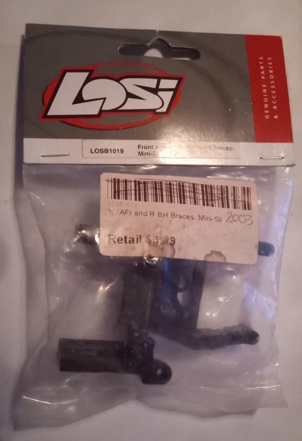 Team Losi Front and Rear Bulkhead Braces Mini Slider Vintage Rc LOSB1019