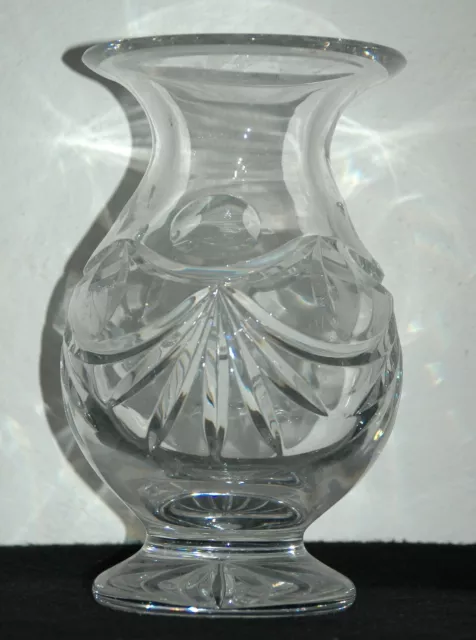 schwere alte Glas Vasen - bauchige Glasvase ca. 19,7cm