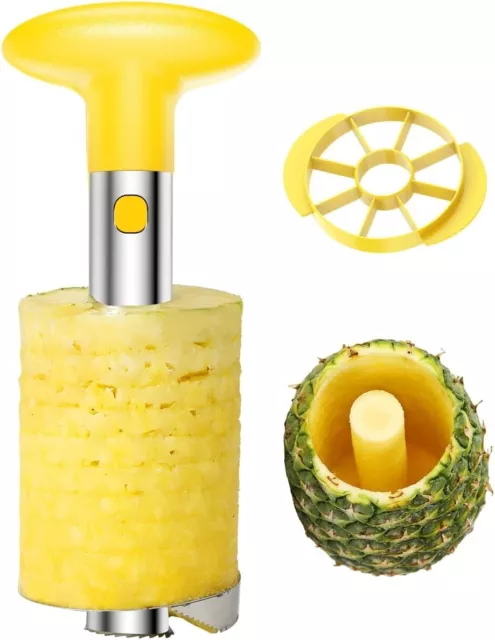 Coupe-ananas, coupe-ananas éplucheur pour évider et couper les anneaux pour  la maison et la cuisine 