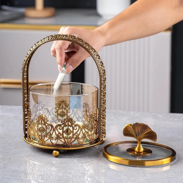 Vasi Di Vetro Per Caramelle - 2 Pezzi Con Coperchio, Decorativi, 0.5L - Foto 2