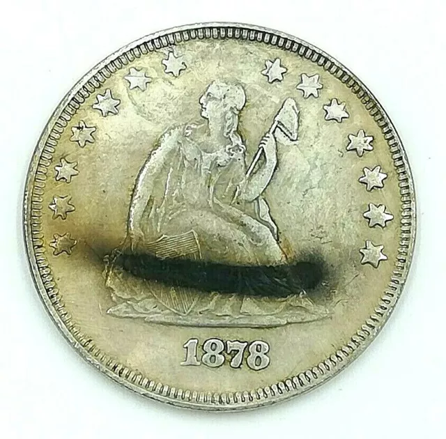 1 Dolar 1878 Liberty Sentada Moneda Réplica Norte América Antigua Colección