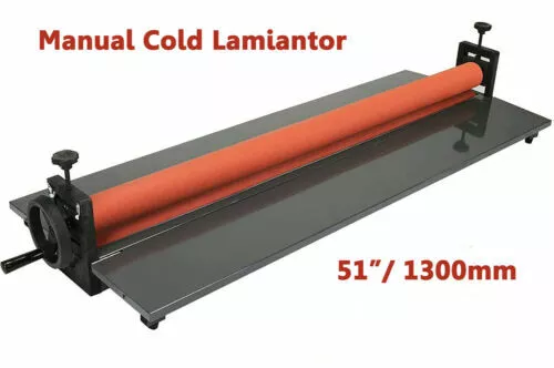 1 Pc Desktop Manual Roll Laminating Machine Cold All Metal Laminator 51In 1300mm