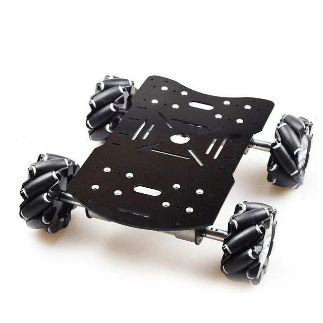 4WD MECANUM ROBOT Car Car Chassis Load 10KG w/ 80mm Omni Wheels ...