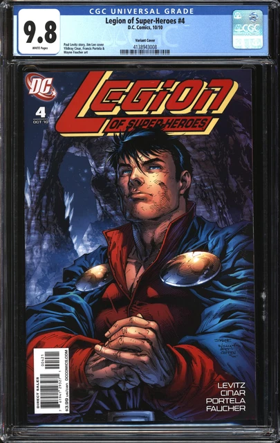 Legion Of Super-Heroes (2010) #4 Jim Lee Variant CGC 9.8 NM/MT