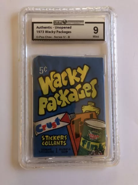 1973 wacky packages  O-PEE-CHEE  series 4-B unopened pack gai 9