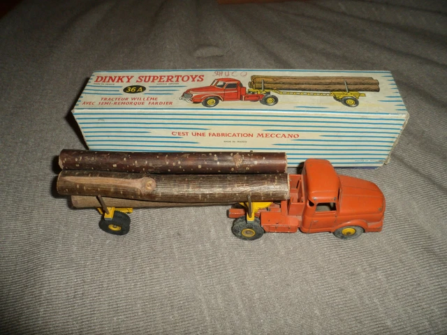 DINKY SUPERTOYS TRACTEUR WILLÈME FARDIER REF 36A 2èTYPE 56/59 BON ÉTAT N°3