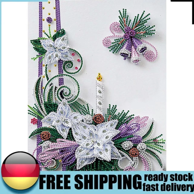 UNCOTARILY 5D DIY Diamond Painting Teil Papier Quilling Set, Spezialbohrer Diama