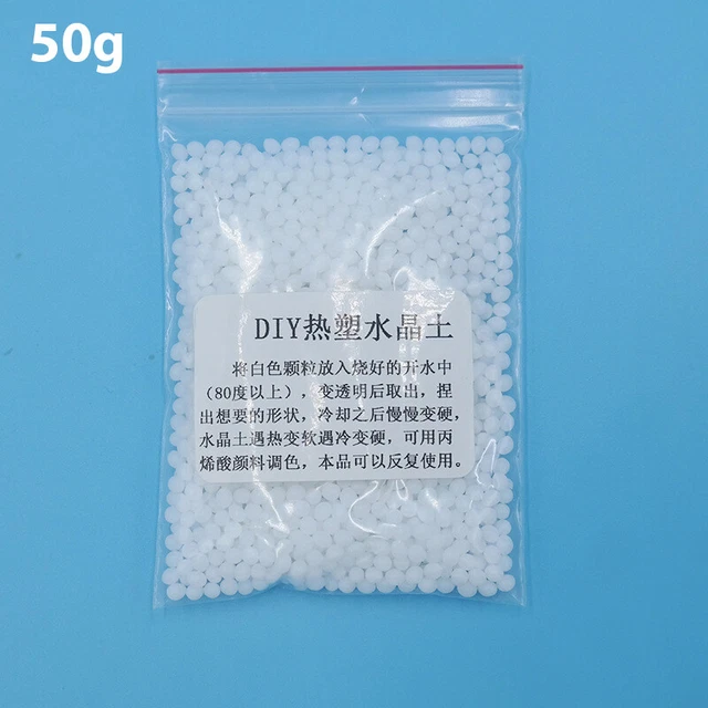 50g Polymorph Thermoplastic Friendly Plastic  Polymorph Pellet DIY Ceramics  C❤M