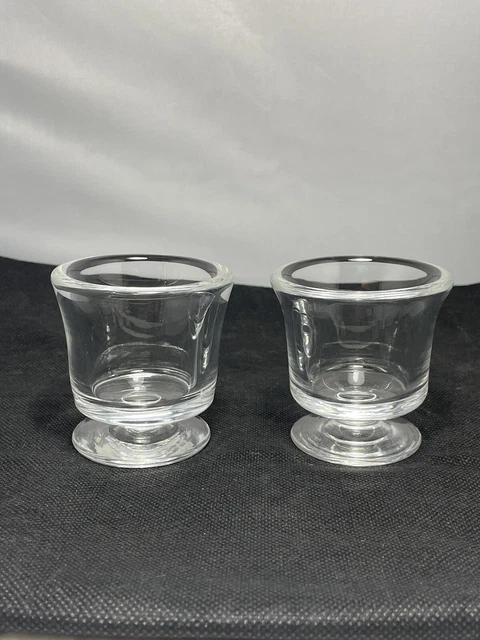 Pair Of Steuben Art Glass Urns For Candy Cigarettes Nuts