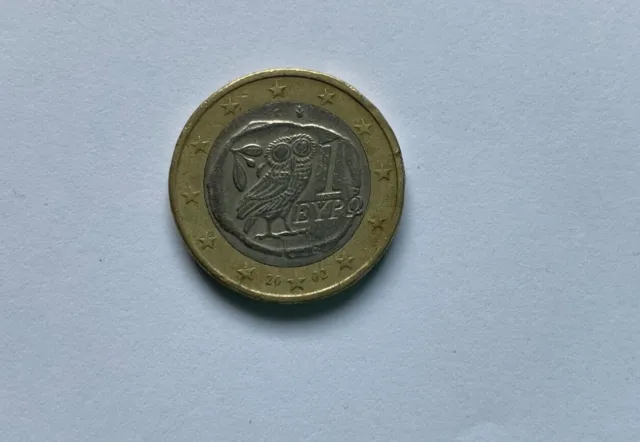 1 Euro Münze Griechenland 2002 (EYPO) seltener Fehler Fehlprägungen siehe Bilder