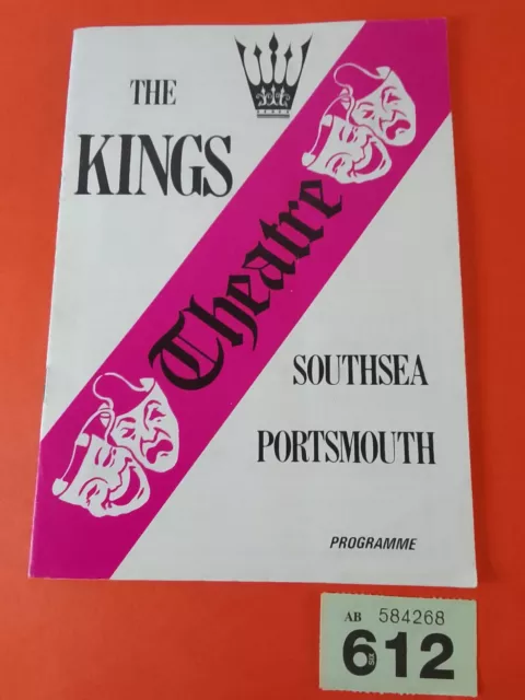 Programme Kings Theatre Southsea  Bedfull of Foreigners  Feb 1985