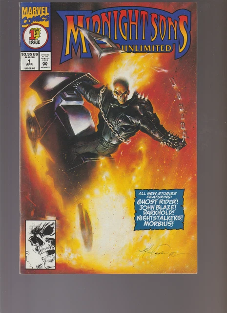 Midnight Sons Unlimited #1 Nm+ Ghost Rider Marvel Comics