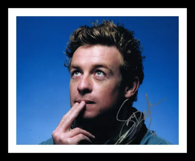 Simon Baker - The Mentalist Autograph Signed & Framed Photo