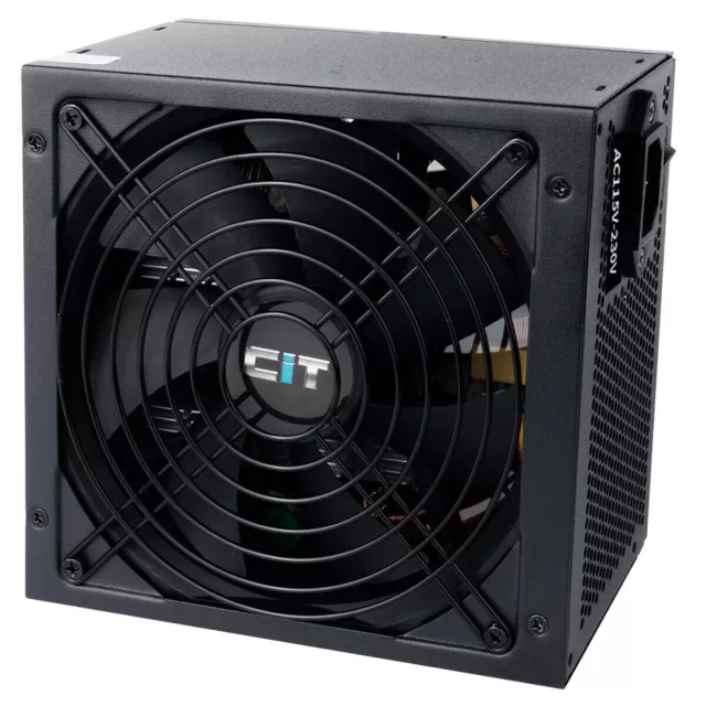 CiT Pro 500W 80 Plus ATX PC Computer PSU Gaming Power Supply Dual PCI-E 14CM Fan