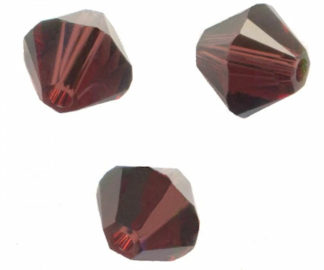 site parisien  20 PERLES TOUPIES SWAROVSKI  5mm   BURGUNDY