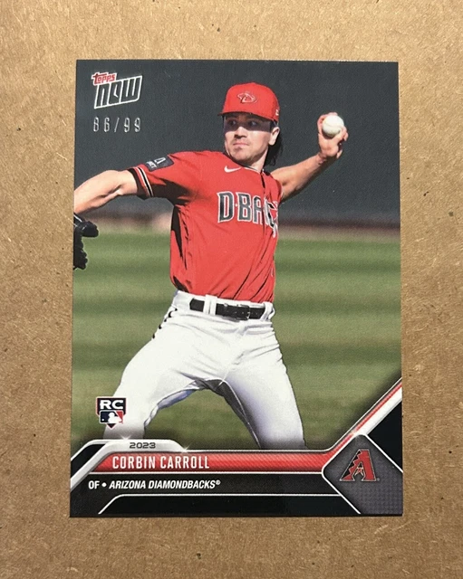 2023 TOPPS NOW Corbin Carroll Road To Opening Day RC/99 Parallel DBacks