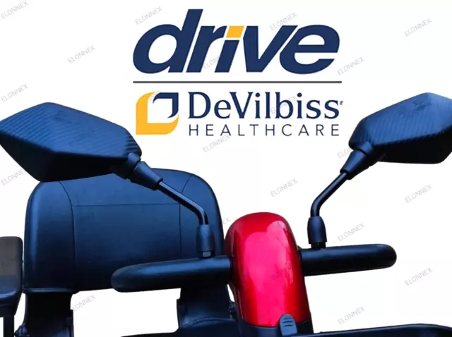 Drive Medical Mobility Scooter Mirrors   Pair Fits Most Drive Models.