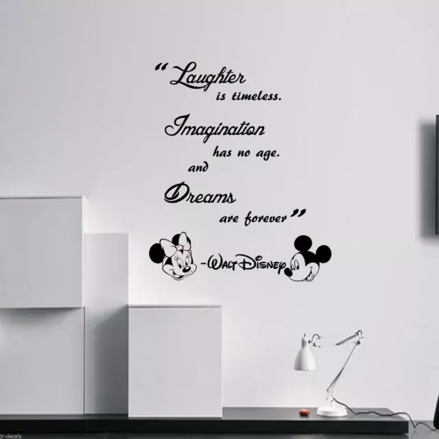 Laughter is timeless - quote wall stickers, Inspirational wall art Nursery decor