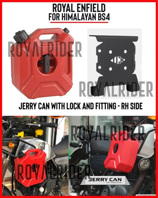 ROYAL ENFIELD HIMALAYAN BS4 "RH Jerry Can With Lock And Fitting" £80.38