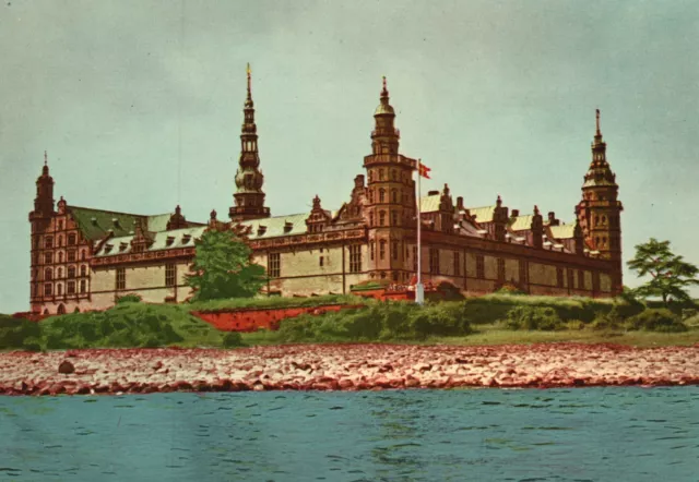 Vintage Postcard Castle Helsingor Kronborg Slot Elsinore North Zealand Denmark