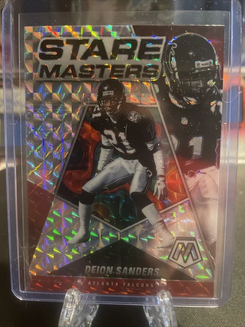 2022 Panini Mosaic Deion Sanders Stare Master Mosaic Prizm Atlanta Falcons SM-25