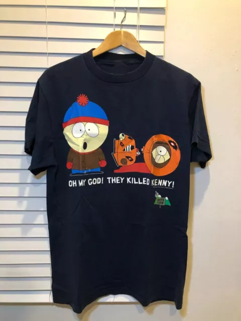 Vintage 90's South Park They Killed Kenny TV Promo T-Shirt