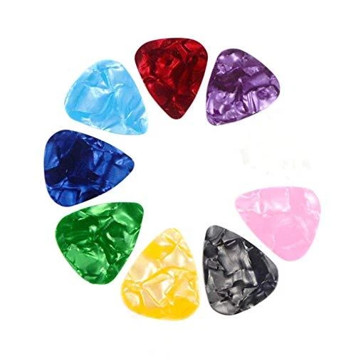 Ogquaton 10 Plastic Guitar Picks Plectrum Designs For Acoustic Electric With Mus