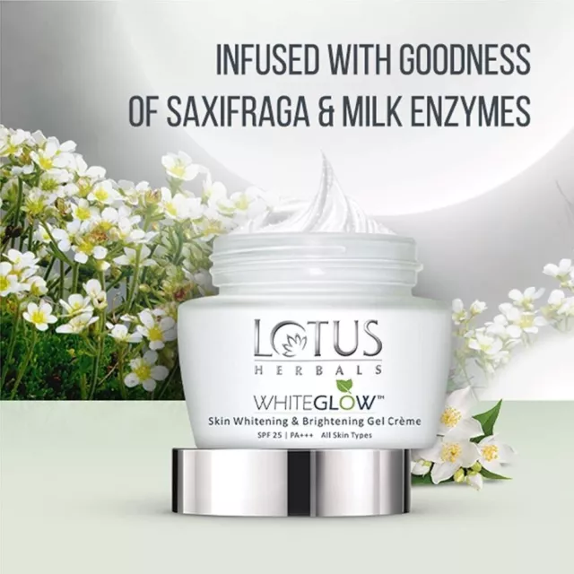 Lotus Herbals Whiteglow Gel-crème blanchissant et éclaircissant pour la...