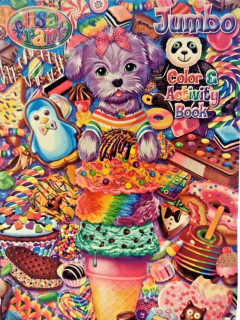 LOT OF 2 Lisa Frank Coloring & Activity Book Rainbow Rockers Freinds ...