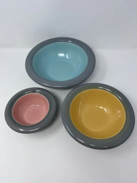 Franco Bucci For Neiman Marcus Italian Pottery Nesting Bowls Set Of 3 Vintage 3