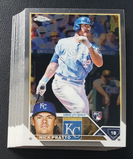 Nick Pratto Rookie RC 2023 Topps Chrome Baseball Card #85 Kansas City Royals
