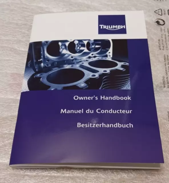 Genuine Triumph Owners Handbook - Speed Triple / Speed Triple R - New