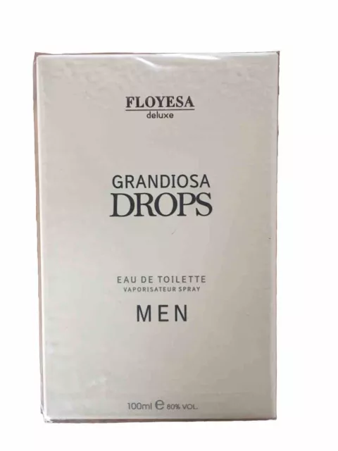 Parfum-Grandosia Drops For Men By Floyesa -Eau De Toilette 100 Ml Spray-New