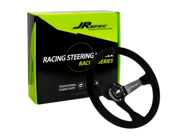 JRspec Sportlenkrad 350mm Durchmesser Rallye Racing Drift 80mm Offset