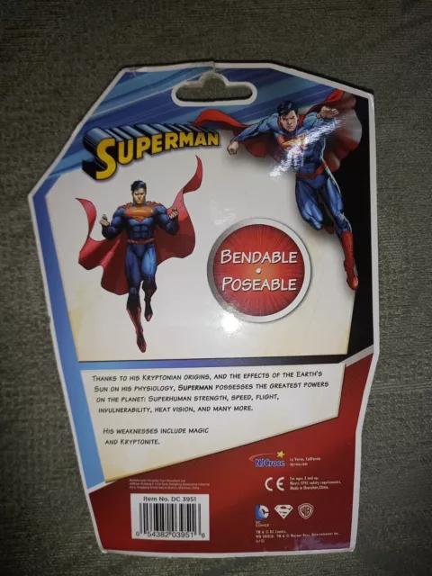 SUPERMAN Bendable + Poseable Figure NEW & SEALED ( 5 1/2 Inch ) 2