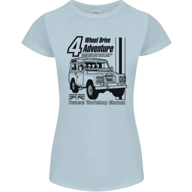 T-shirt 4 ruote motrici Adventure 4X4 Off Road donna Petite Cut 9