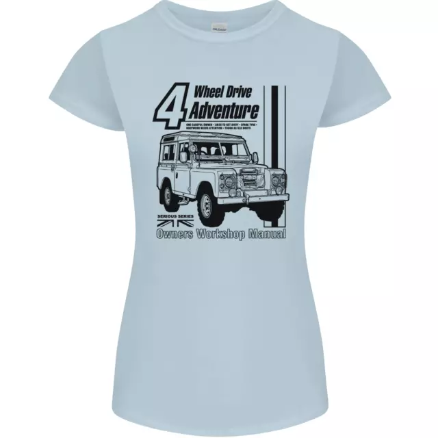 T-shirt 4 ruote motrici Adventure 4X4 Off Road donna Petite Cut 9